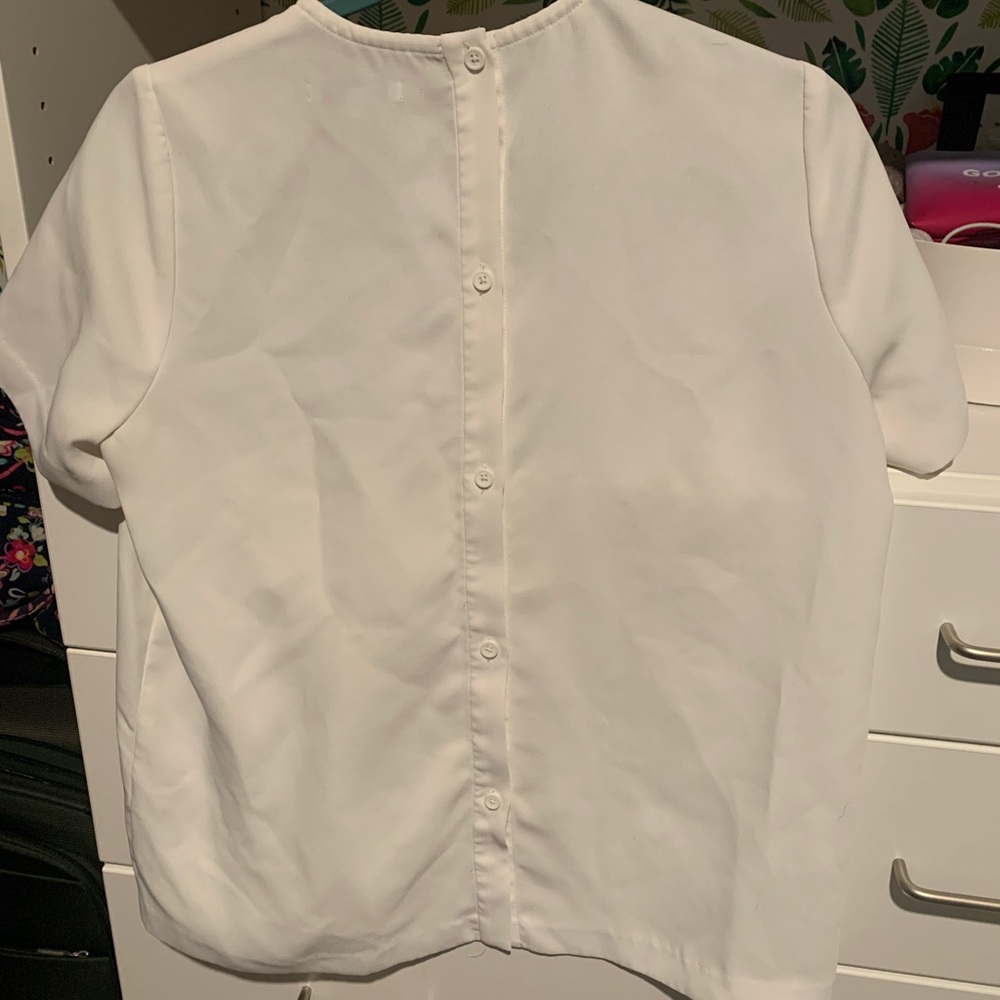 Madewell button back blouse